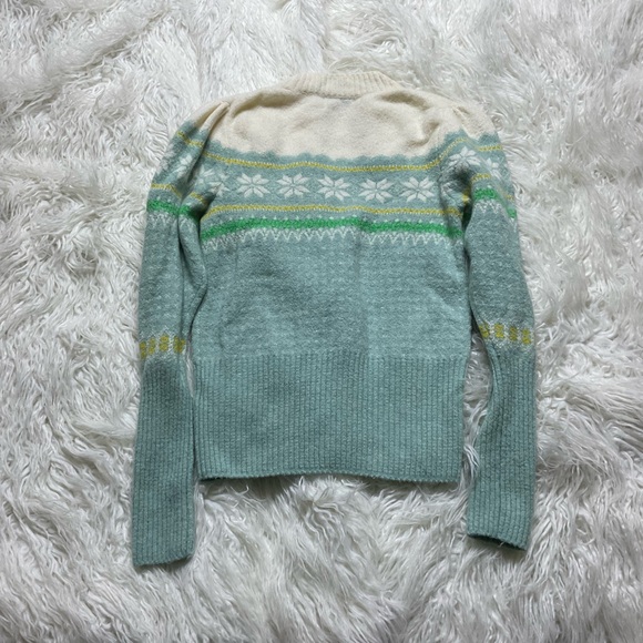 J Crew Fair Isle Puff-sleeve Crewneck Sweater In Supersoft Yarn - Picture 5 of 5